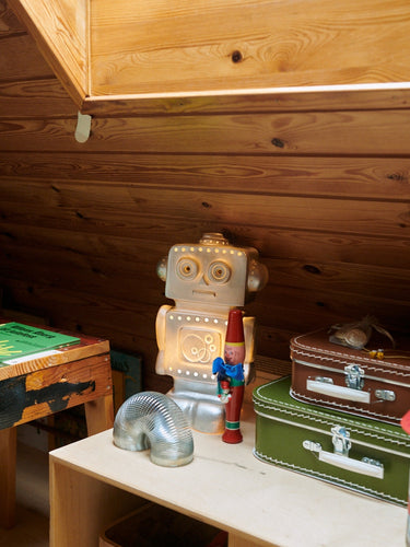 Robot Lamp Silver