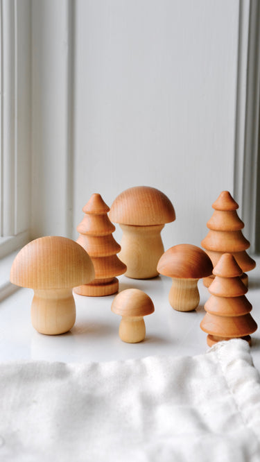 Forest Wood Mushroom & Tree Set