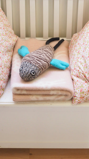 Organic Wool Blanket 65x90 Dusty Rose