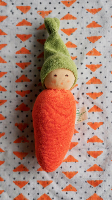 Carrot Rattle Doll