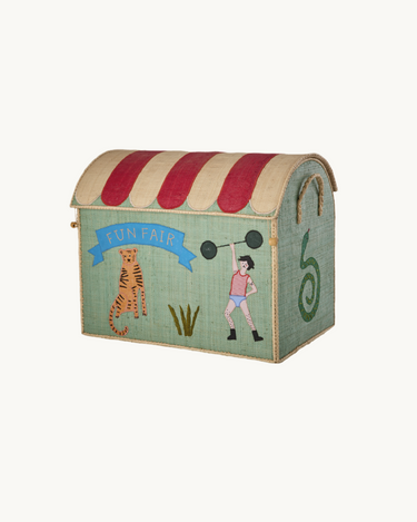Large Raffia Basket 'Fun Fair'