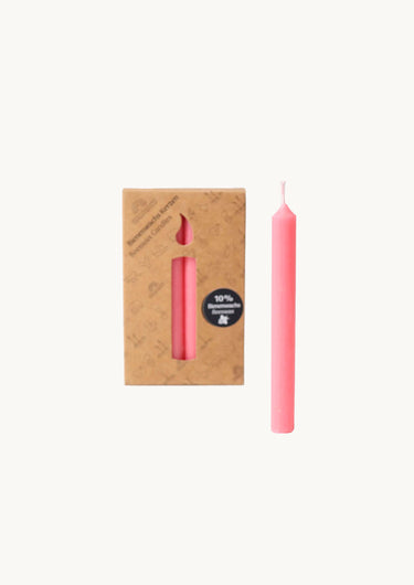 Beeswax Candles Box of 12 Rose