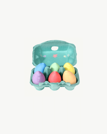 Six Coloured Chalk Eggs