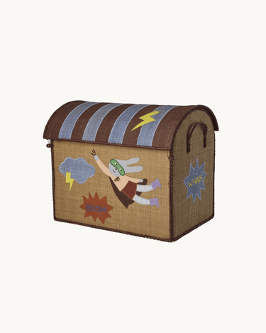 Large Raffia Basket 'Brown Hero'