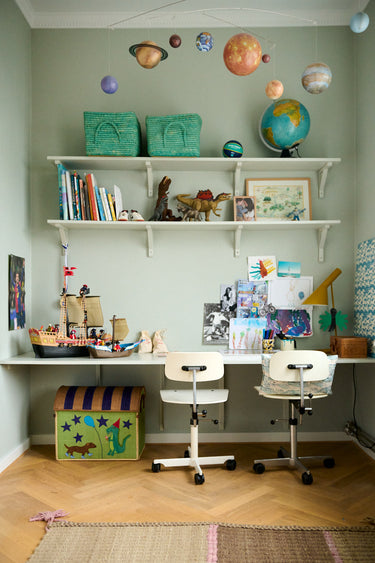 Large Raffia Basket 'Party Animals'