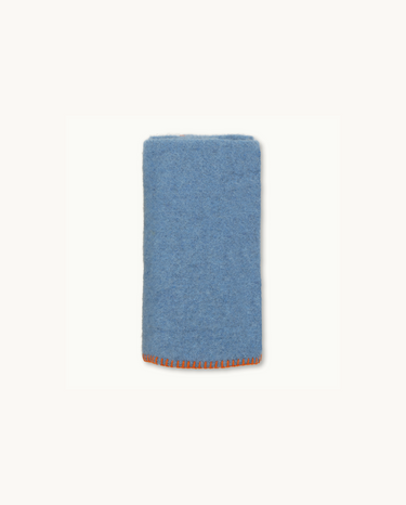 Organic Wool Blanket 65x90 cm Blue